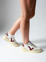 Sneakers Uit Leder Victoria Rood accessoires 1257136-vue-porte